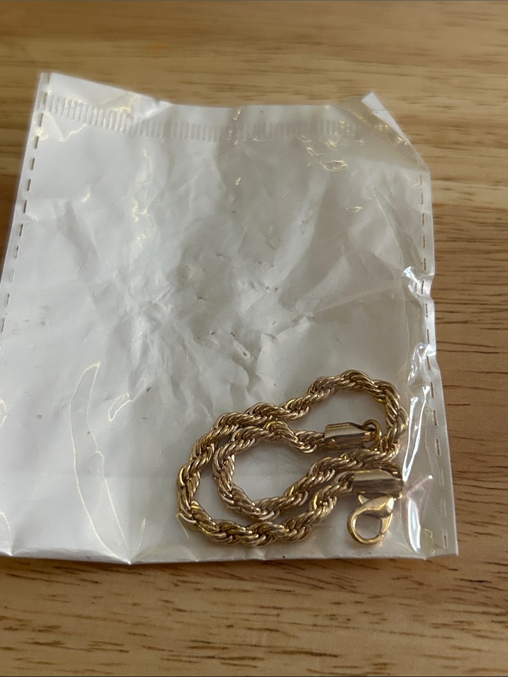 Gold Rope Chain Bracelet - Women Jewelry